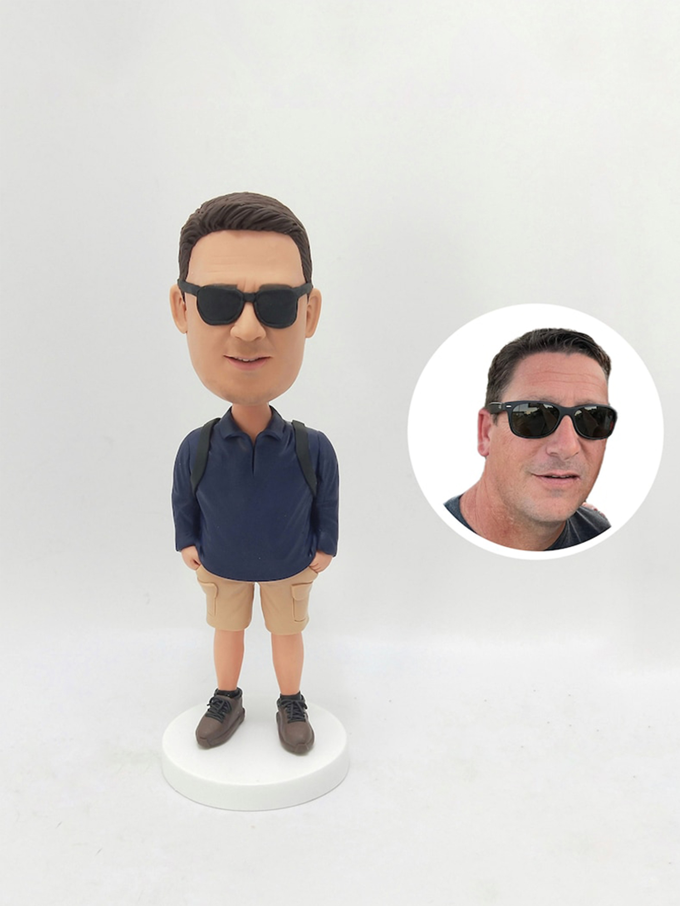 Custom Men's Bobblehead Dolls, Custom Travel Figurines